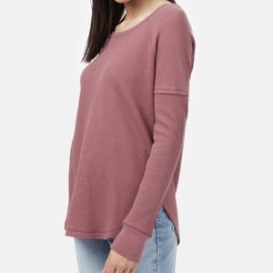Tentree waffle knit cre longsleeve